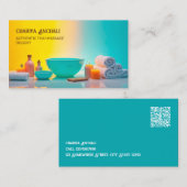 👍 Massagetherapie QR Visitekaartje (Voorkant / Achterkant)