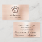 Massagetherapie Reflexologie Therapeut Sociale hui Visitekaartje (Voorkant / Achterkant)