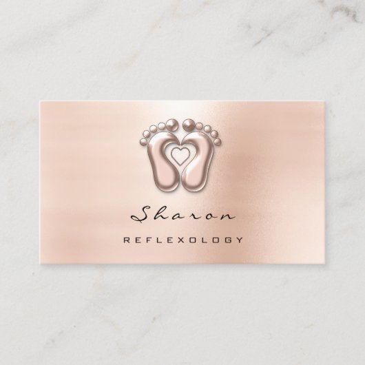 Massagetherapie Reflexologie Therapeut Sociale hui Visitekaartje (Voorkant)