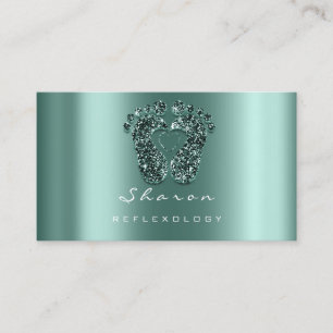 Massagetherapie Reflexology Blauwgroen Gree Glitte Visitekaartje