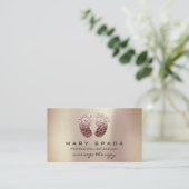 Massagetherapie Reflexology Feet Instagra Roos Visitekaartje (Staand voorkant)