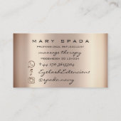 Massagetherapie Reflexology Feet Instagra Skin Log Visitekaartje (Achterkant)