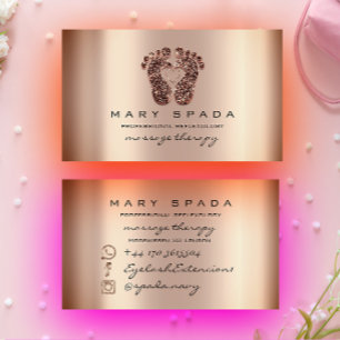 Massagetherapie Reflexology Feet Instagra Skin Log Visitekaartje