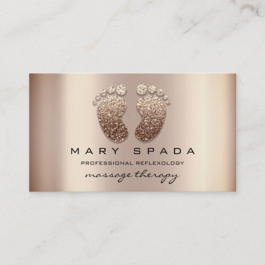 Massagetherapie Reflexology Feet Instagra Skinny Visitekaartje (Voorkant)