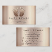 Massagetherapie Reflexology Feet Instagra Skinny Visitekaartje (Voorkant / Achterkant)