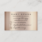 Massagetherapie Reflexology Feet Instagra Skinny Visitekaartje (Achterkant)