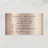 Massagetherapie Reflexology Feet Instagra Violet Visitekaartje (Achterkant)