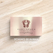 Massagetherapie Reflexology Feet Reiki Roos Glitte Visitekaartje