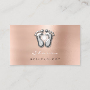 Massagetherapie Reflexology Roos Gold Grey Spark Visitekaartje