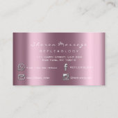 Massagetherapie Reflexology Silver Roos Grey Spark Visitekaartje (Achterkant)