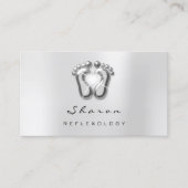 Massagetherapie Reflexology Therapist Silver Spark Visitekaartje (Voorkant)