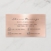 Massagetherapie Reflexology Therapy Gold beige Visitekaartje (Achterkant)