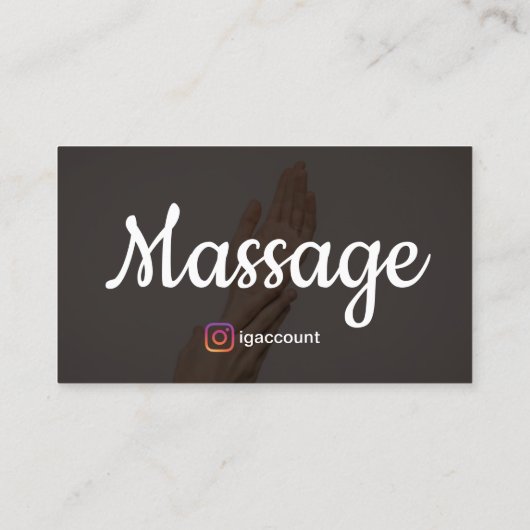 Massagetherapie Reiki Practitioners Chiropractor Visitekaartje (Achterkant)