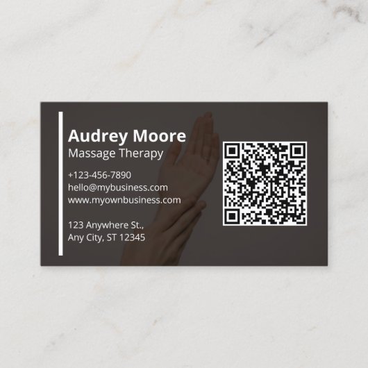 Massagetherapie Reiki Practitioners Chiropractor Visitekaartje (Voorkant)