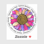 Massagetherapie, Reiki & Reflexologie Sticker (Vel)