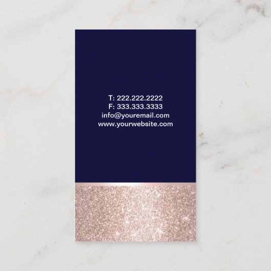 Massagetherapie Roos Gold Healing Hands Spa Navy Visitekaartje (Achterkant)