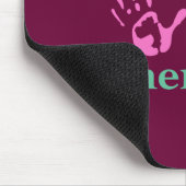 Massagetherapie: roze handbediende Prints Muismat (Hoek)