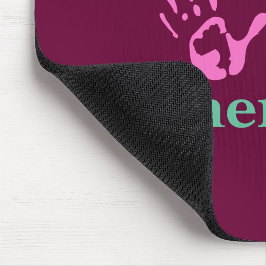 Massagetherapie: roze handbediende Prints Muismat (Hoek)