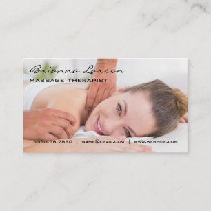 Massagetherapie Rugbloedbad Visitekaartje