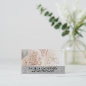 Massagetherapie | Rugmassage Visitekaartje (Staand voorkant)