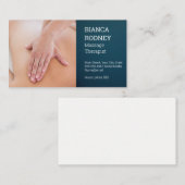 Massagetherapie | Rugspiermassage Visitekaartje (Voorkant / Achterkant)