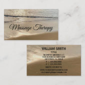 Massagetherapie Serenity Beach Visitekaartje (Voorkant / Achterkant)