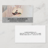 Massagetherapie sessie | Rugmassage Spa Visitekaartje (Voorkant / Achterkant)