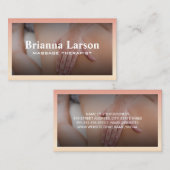 Massagetherapie Sessie | Rugmassage Visitekaartje (Voorkant / Achterkant)