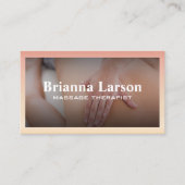 Massagetherapie Sessie | Rugmassage Visitekaartje (Voorkant)