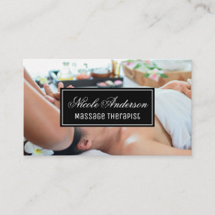 Massagetherapie Sessie Spa Visitekaartje