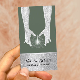 Massagetherapie Silver Healing Hands Spa Green Visitekaartje