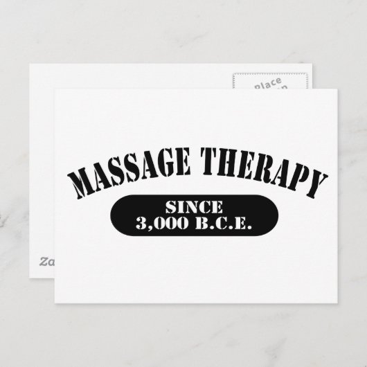 Massagetherapie sinds 3.000 B.C.E. Briefkaart (Voorkant / Achterkant)