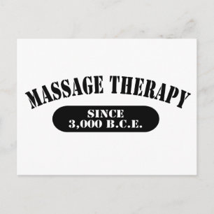 Massagetherapie sinds 3.000 B.C.E. Briefkaart
