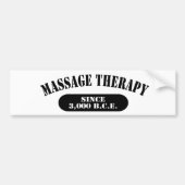 Massagetherapie sinds 3.000 B.C.E. Bumpersticker (Voorkant)