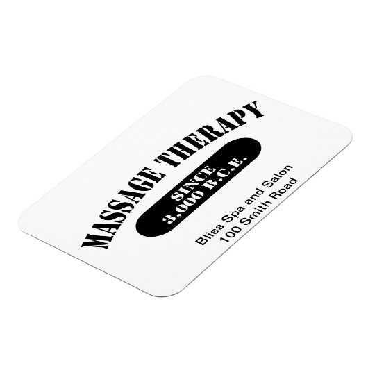 Massagetherapie sinds 3.000 B.C.E. Magneet (Linkerzijde)