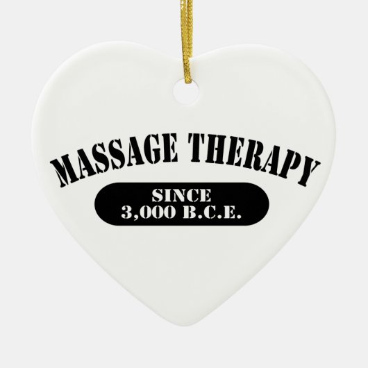 Massagetherapie sinds 3.000 v.Chr. Keramisch Ornament (Voorkant)