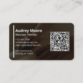 Massagetherapie Sjablonen Ontwerp Holistische Mass Visitekaartje (Voorkant)