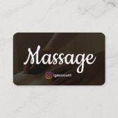 Massagetherapie Sjablonen Ontwerp Holistische Mass Visitekaartje (Achterkant)