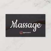 Massagetherapie Sjablonen ontwerp Visitekaartje (Achterkant)
