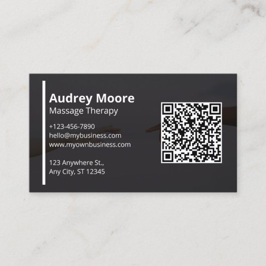 Massagetherapie Sjablonen ontwerp Visitekaartje (Voorkant)