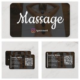 Massagetherapie Sjablonen Visitekaartje