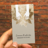 Massagetherapie - Spa-herstellende handen en  vent Visitekaartje