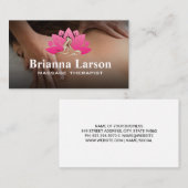 Massagetherapie | Spa-Logo Visitekaartje (Voorkant / Achterkant)