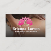 Massagetherapie | Spa-Logo Visitekaartje (Voorkant)