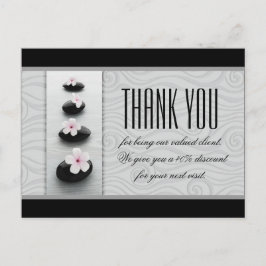 Massagetherapie Spa Salon Bedankingscoupon Briefkaart