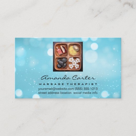 Massagetherapie | Spa Salon Visitekaartje (Voorkant)