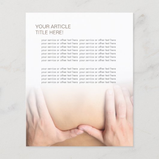 Massagetherapie SPA Therapist Flyer (Voorkant)