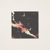 Massagetherapie | Spanje | Roos Gold Marble Vierkante Visitekaartjes (Achterkant)