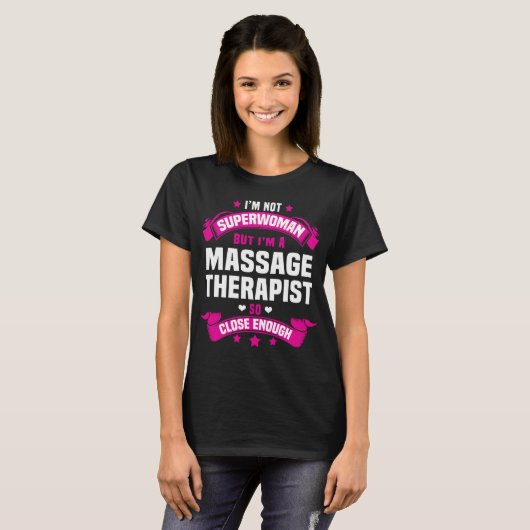Massagetherapie T-shirt (Voorkant volledig)