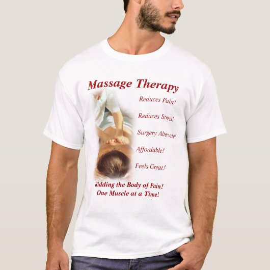 Massagetherapie T-shirt (Voorkant)